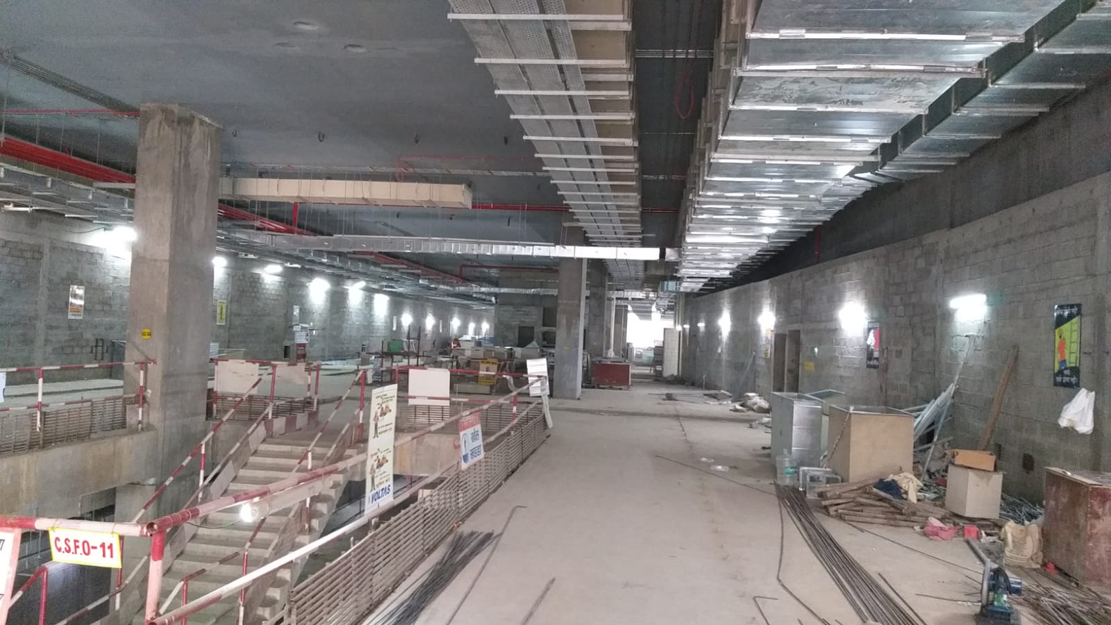 CST station Concourse slab